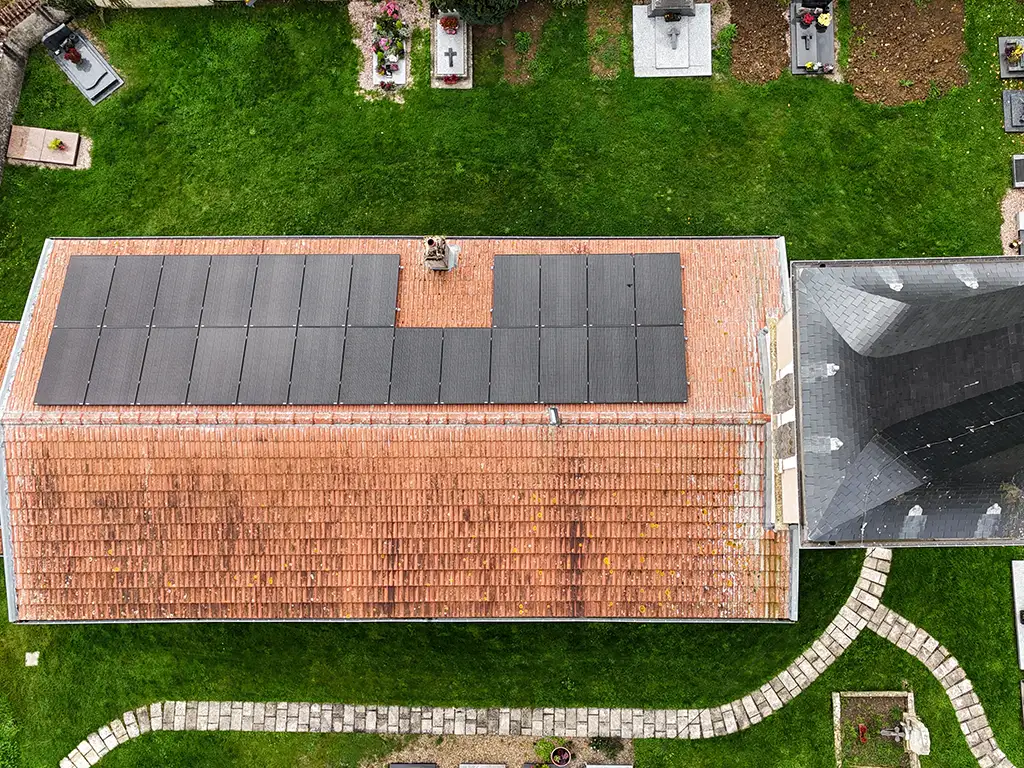 Eglise Erbeviller Panneaux photovoltaïques installation BTB