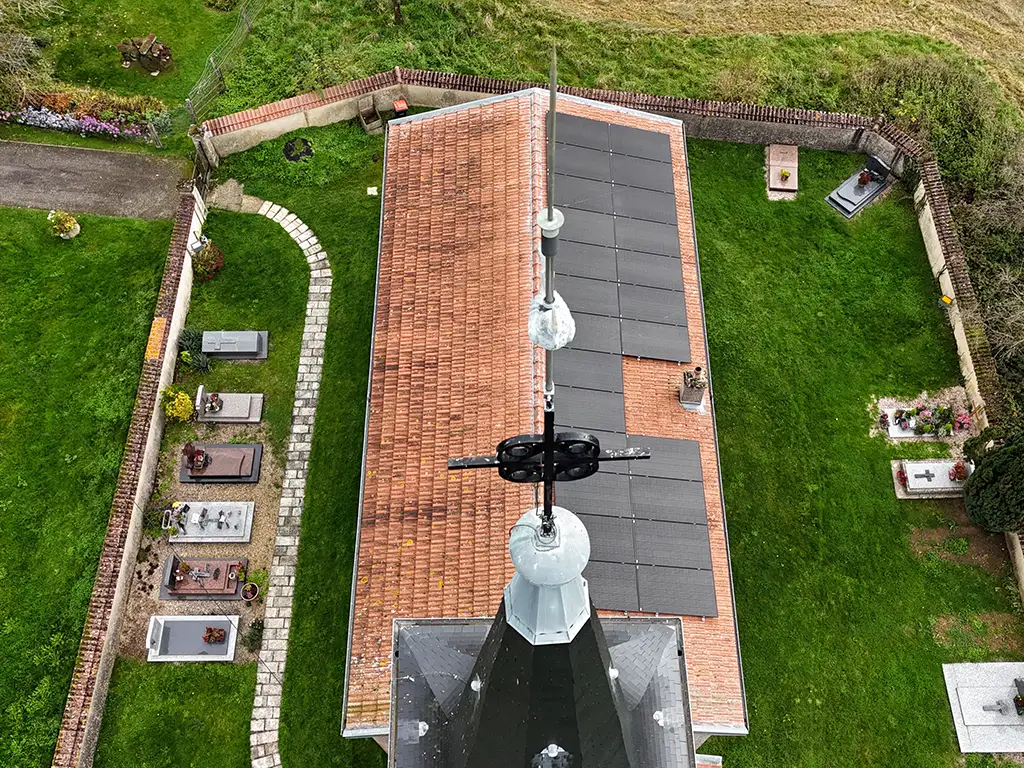 Eglise Erbeviller Panneaux photovoltaïques professionnel Lorraine