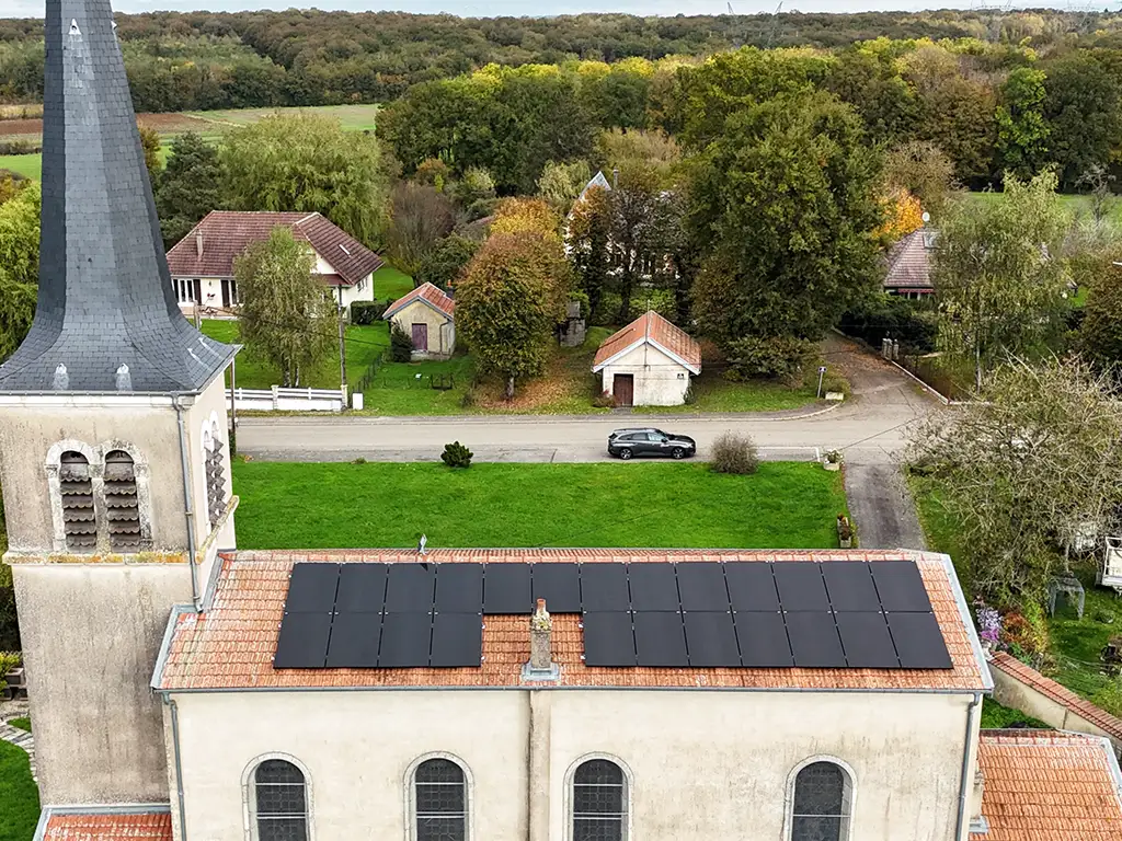 Installation photovoltaïque Eglise Lorraine